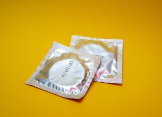 A picture of two condoms beside each other, just one of the many products Romantic Adventures carries online and in-store